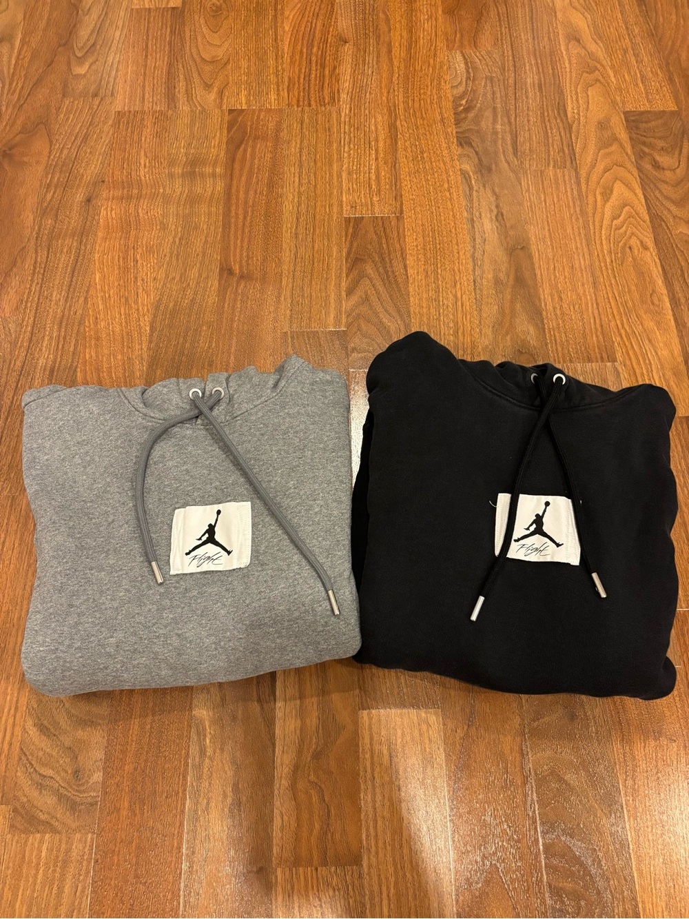 Nike Jordan Flight Fleece Sweatshirt Hoodie BUNDLE OF 2 Black Grey Men’s Small